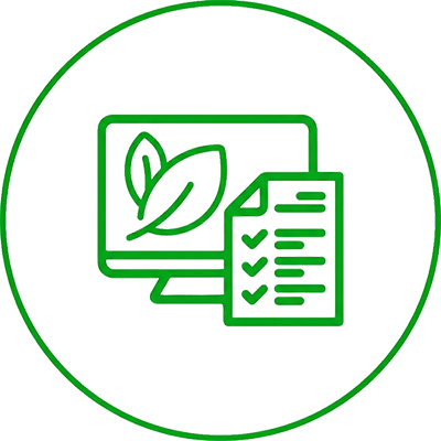 ícone monitoramento ambiental